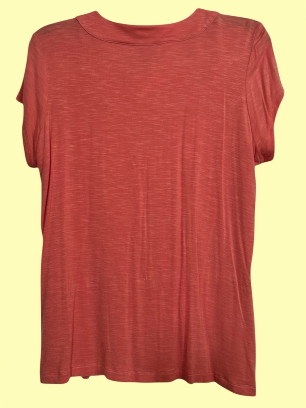 Ruby Rd Top Size M Salmon Red - Picture 3 of 6